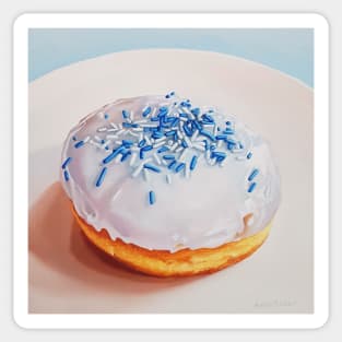 Donut with Sprinkles (Not Strawberry Vanilla) painting Sticker